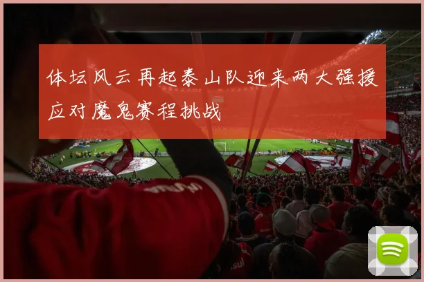 体坛风云再起泰山队迎来两大强援应对魔鬼赛程挑战